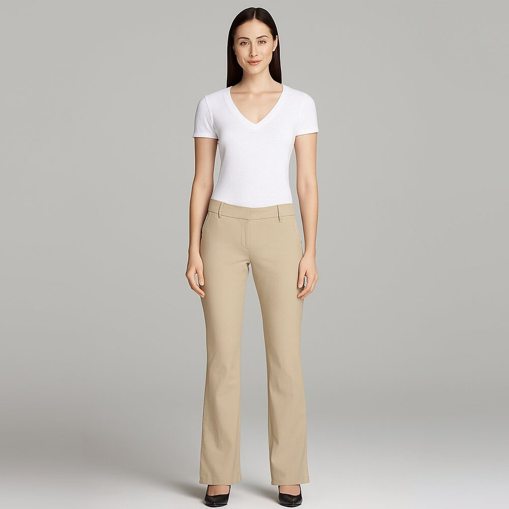 Swing Control Tan Ankle Pant Golfer For Her Pockets Size 6 EUC #5915